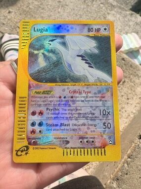 Pokemon Lugia Holographic Trading Card - Yellow Border